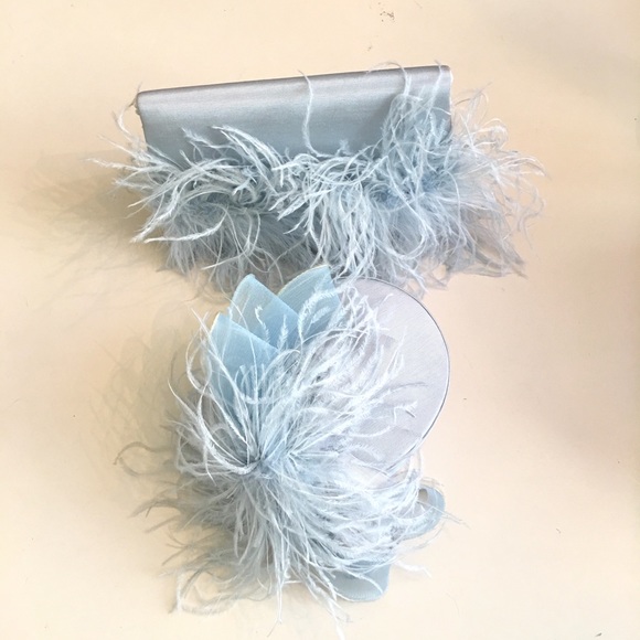 Vintage 90’s Pillbox Church Hat & Feather Clutch